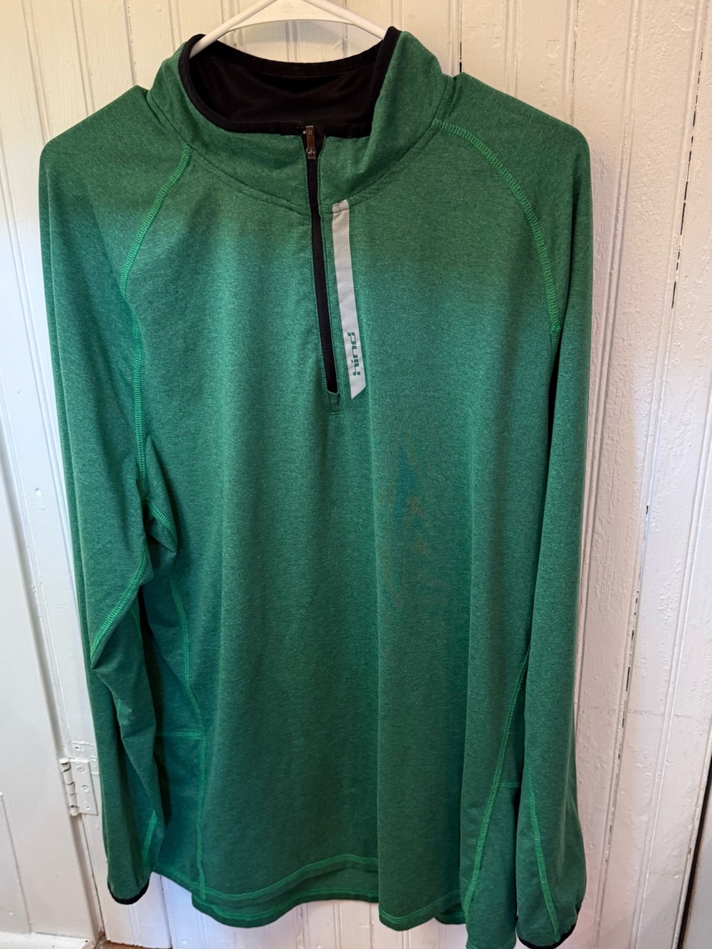 Hind Green Half-Zip Performance Pullover